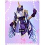 Simil Keqing Vestito Genshin Carnevale Cosplay Impact Anime Costume GENIMP02